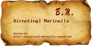 Birnstingl Marinella névjegykártya